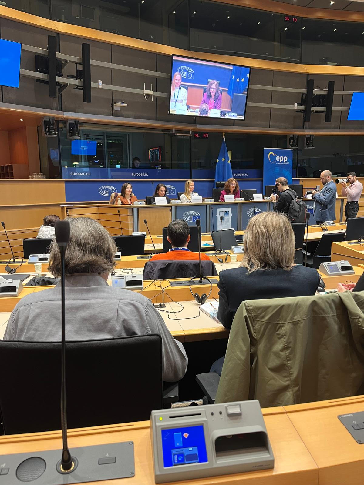 Dr. Fatime Barbara Hegyi at the European Parliament